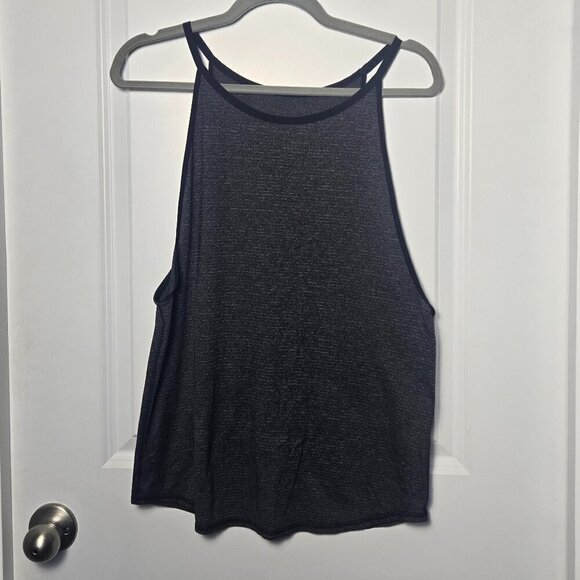 Lululemon Lightweight High-Neck Tank - 10/12 Heathered Black - Picture 1 of 3